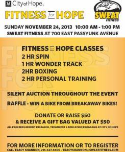 City of Hope Fitness for Hope at Sweat